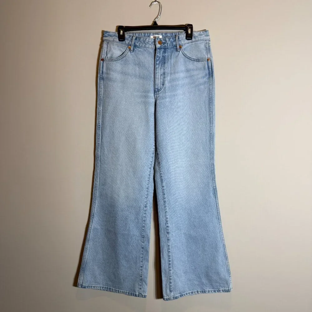 Wrangler Bonnie 683 Loose Flare High Rise Denim Jeans Women's 29x32 Blue NWOT - Picture 3 of 15